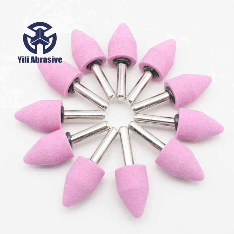 Pink Aluminum Mounted Points A14-19×25×6.0 PA60 Ceramic polishing stone