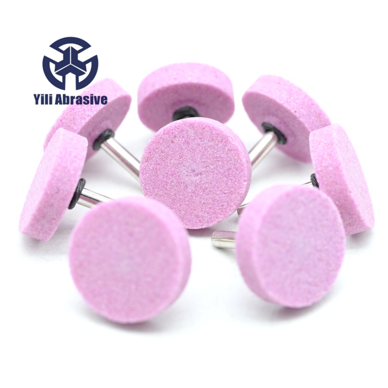 Pink Aluminum Mounted Points ( KA6)-38×10×6.0MM Ceramic polishing stone