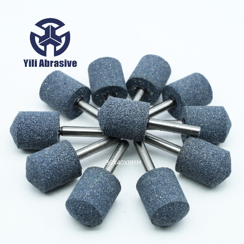 Ceramic points  customized  grey silicon carbide Mounted Points 30X40X8mm (1-3/16"X1-9/16"X5/16")shank diameter,Bullet
